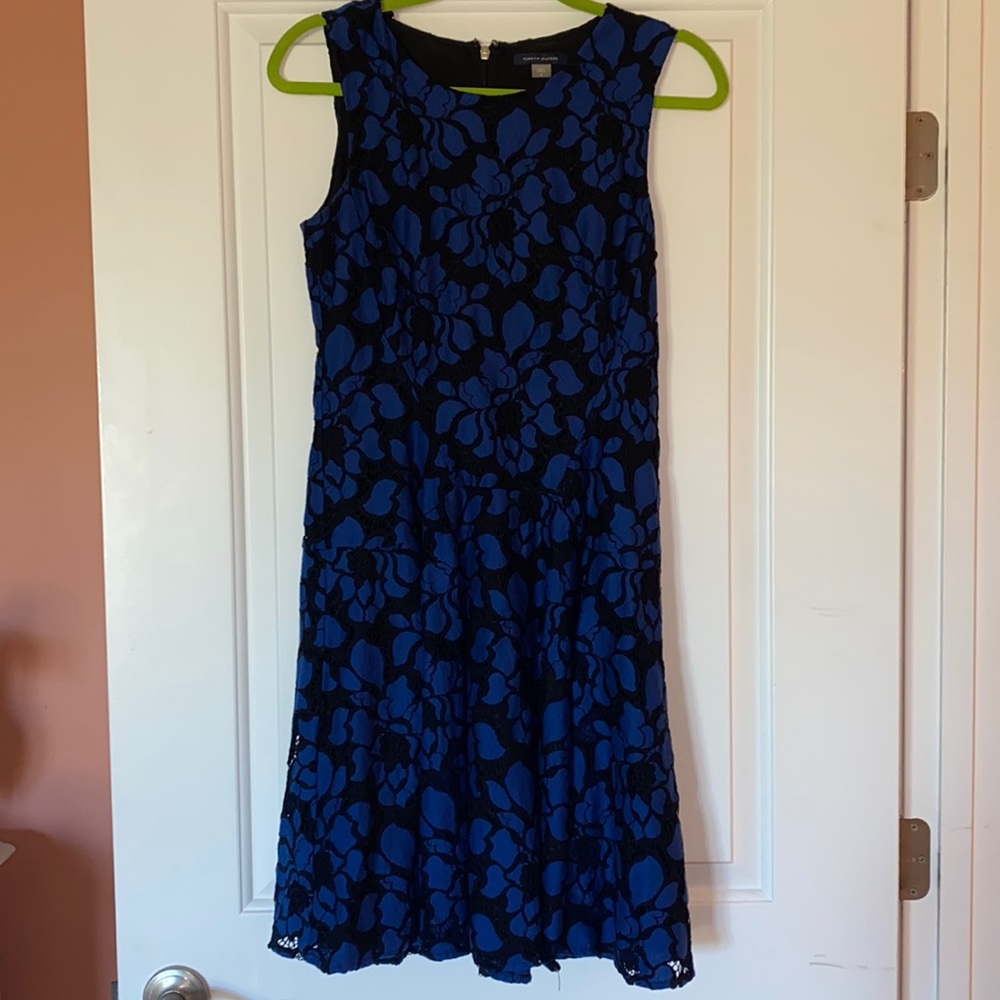 Beautiful black and blue dress. Perfect weddings or a fancy night out!